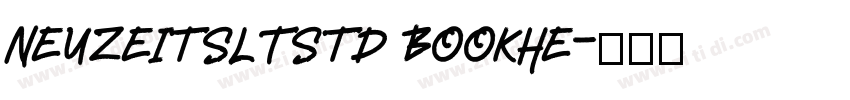 NeuzeitSLTStd BookHe字体转换
